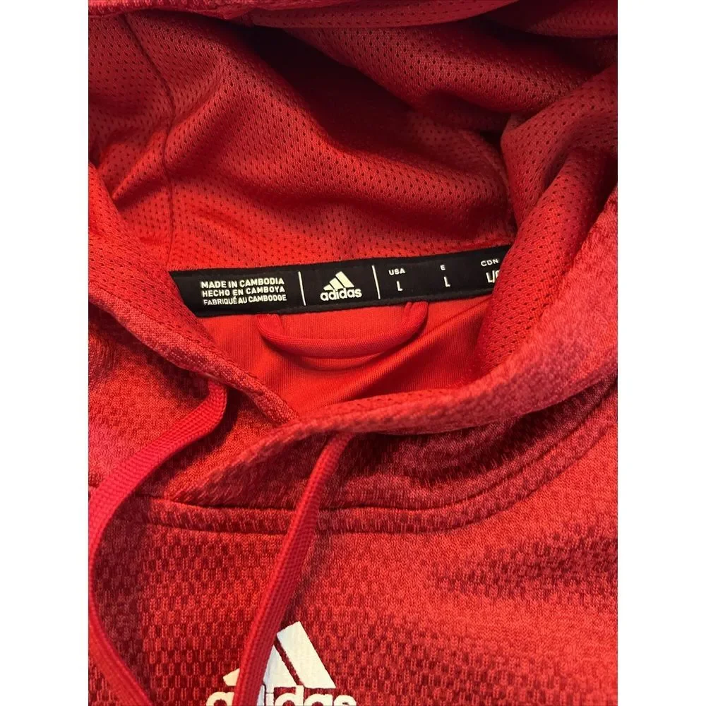 USA Armed Forces Mens Large Hoodie‎ Sweatshirt Red